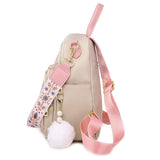 Flower Embroidery Women Backpack Large Capacity Casual Shoulder Bag for Girls