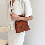 Solid Crossbody Bags Embroidery Shoulder Bag for Women