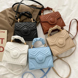 Solid Crossbody Bags Embroidery Shoulder Bag for Women