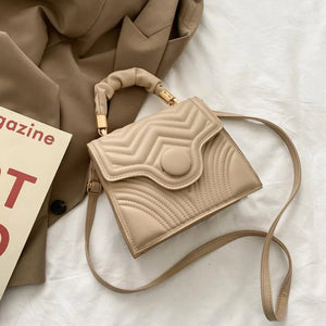 Solid Crossbody Bags Embroidery Shoulder Bag for Women