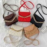 Embroidery Shoulder Bag Travel Solid Crossbody Bags For Women Handbags