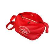 Embroidery Women's Letter Hobos Bag Pu Leather Ladie Shoulder Bags