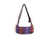 Ethnic Striped Handbag Women Unique Boho Sling Shoulder Crossbody Bag