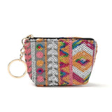 Geometric Beads Sequins Women's Purse Small Handbag
