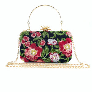 Evening Bag Crossbody Embroidery Clutch Purses Handbag