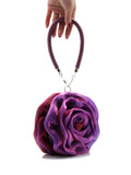 Rose Flower Bride Bag Purse Wedding Clutch Women Party Wallet