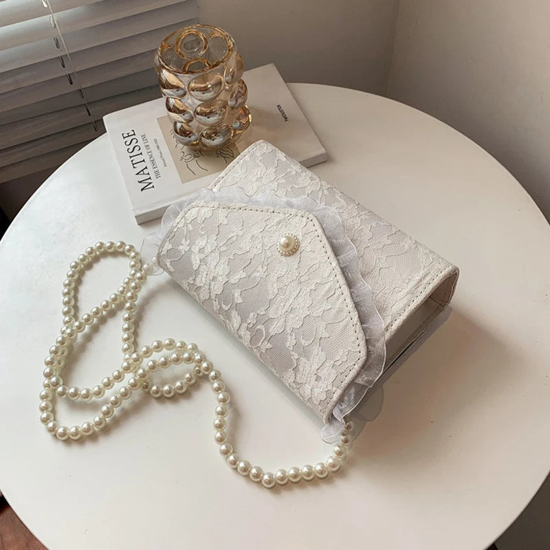 Ladies Shoulder Bag Chain Messenger Bag PU Solid Small Square Bag