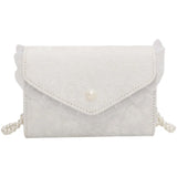 Ladies Shoulder Bag Chain Messenger Bag PU Solid Small Square Bag