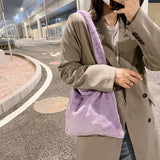 Plush Shoulder Shopping Bag Female Large Capacity Handbags
