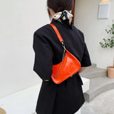 Retro Women Top-handle Totes Shoulder Bag Solid Chain Handbag