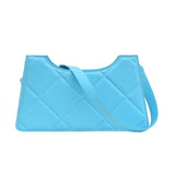PU Leather Shoulder Bag Ladies Casual Zipper Solid Underarm Bags