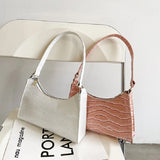 Retro Casual Women Shoulder Tote Bag Pu Leather Solid Handbags Armpit Bags
