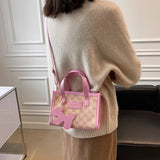 Retro Casual Women Totes Shoulder Bags Leather Chain Handbag B104