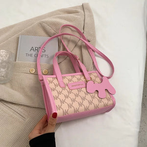 Retro Casual Women Totes Shoulder Bags Leather Chain Handbag B104