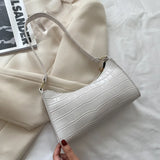 Retro Casual Women Totes Shoulder Bags Solid Leather Chain Handbag