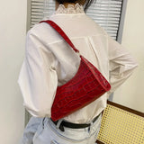 Shoulder Bags Shopping Bag Retro Casual Women Totes Female Leather Solid Chain
