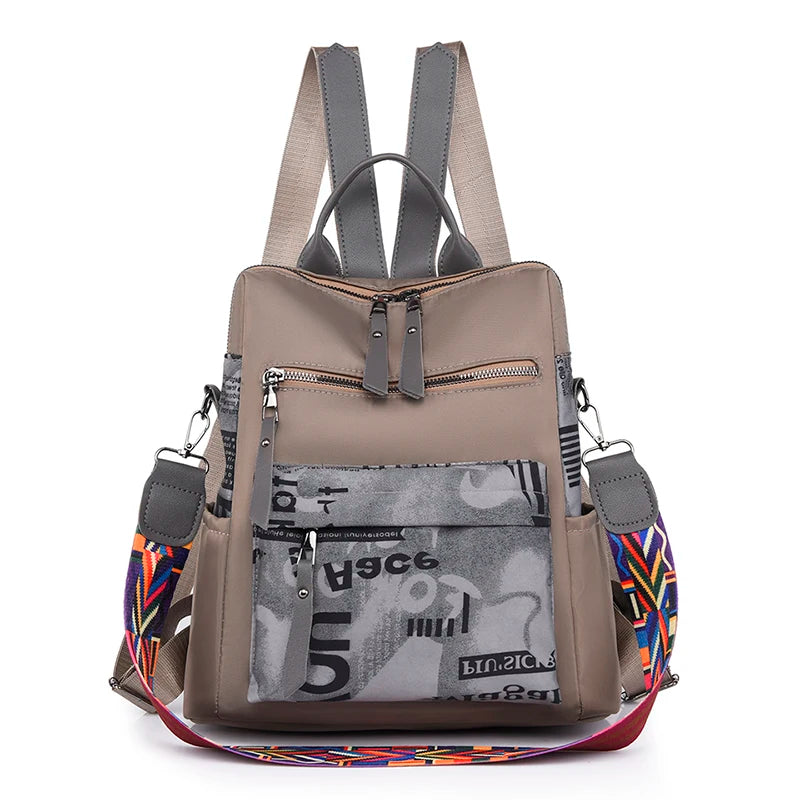 Famous Women Backpack Anti Theft Waterproof Backpack Large Capacity School Bag