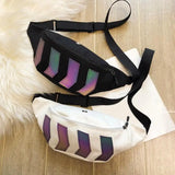 Fanny Canvas Belt Chest Bag Women Hip Hop Shoulder Messenger Packs