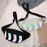 Fanny Canvas Belt Chest Bag Women Hip Hop Shoulder Messenger Packs