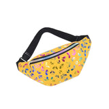 Fanny Pack PU Leather Waist Bag for Travel, Running, Camping