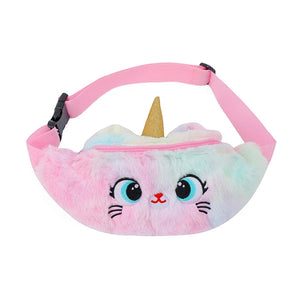 Rainbow Colors Kids Shoulder Belt Bag Cartoon Unicorn Waist Bag