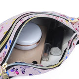 Women's Silver Laser Bum Bag Travel Waist Bag Girls Pink Hip Bag