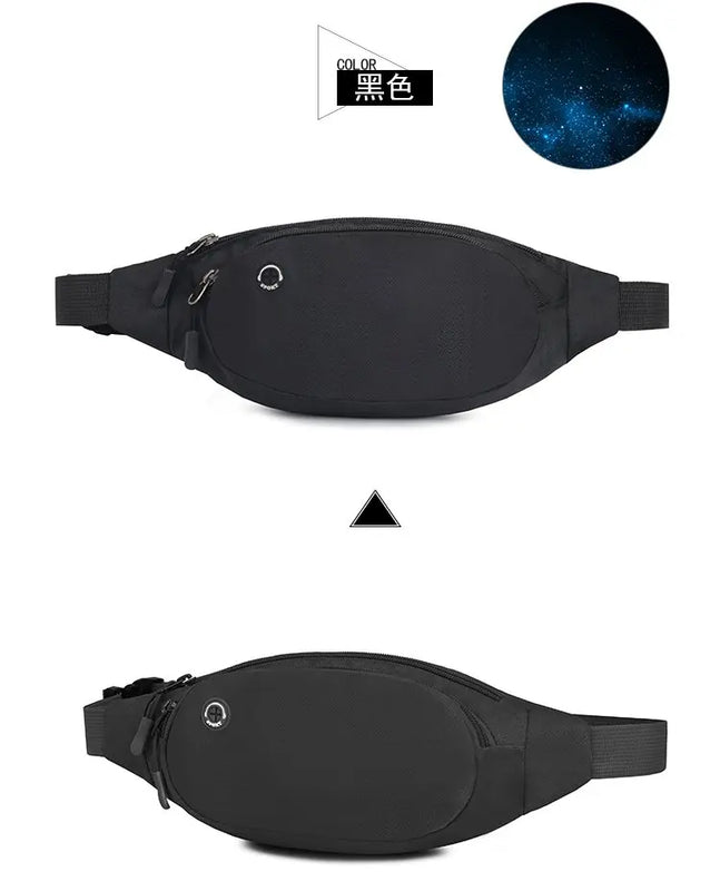 Water Resistant Fanny Pack Slim Belt Bag for Travel Hiking
