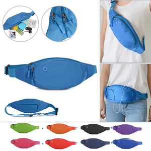 Water Resistant Fanny Pack Slim Belt Bag for Travel Hiking