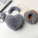 Faux Fur Chain Shoulder Bag & Headband Set