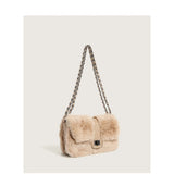 Women's Faux Fur Shoulder Tote Bag Crossbody Handbag Purse