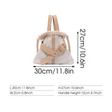 Faux Fur Crossbody Bag Women's Winter Large Handbag Leather Shoulder Bag