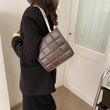 Women's Felt Shoulder Bag Armpit Handbags Purses Saddle Bag