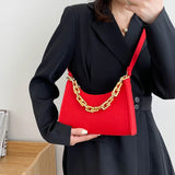 Women's Felt Shoulder Bag Chain Crossbody Tote Purse Handbags