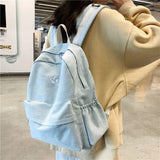 Canvas School Backpack for Teen Girls Laptop Backpack