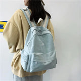 Canvas School Backpack for Teen Girls Laptop Backpack