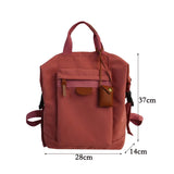 Canvas Women Backpack High Schoolbags Girl School bag Mochilas