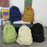 Women Canvas Backpack Large School Bag for Teen Girls
