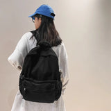 Women Canvas Backpack Large School Bag for Teen Girls