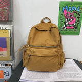 Women Canvas Backpack Large School Bag for Teen Girls