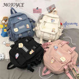 Female Backpack Nylon School Bag Student High School