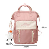 Female Backpacks Style Girl Student Schoolbags Waterproof Nylon Women Travel Lap