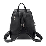 Female Anti-theft Backpack Waterproof Travel PU Backpack