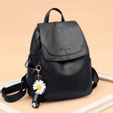 Female Anti-theft Backpack Waterproof Travel PU Backpack