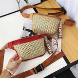 Female Straw Belt Bag Fanny pack And Phone Pack