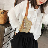 Female Straw Belt Bag Fanny pack And Phone Pack