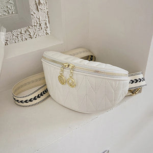 Women's Leather Belt Bags Crossbody Chest Fanny pack