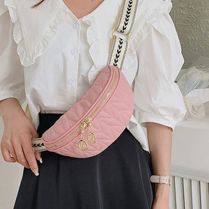 Women's Leather Belt Bags Crossbody Chest Fanny pack