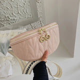 Women's Leather Belt Bags Crossbody Chest Fanny pack