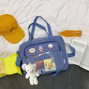 Japanese Crossbody Messenger Bag for High School Girls