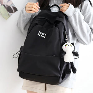 Female Cotton Backpack for Teen Girls College School Bag Mochila